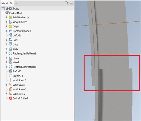 inventor flat pattern not working